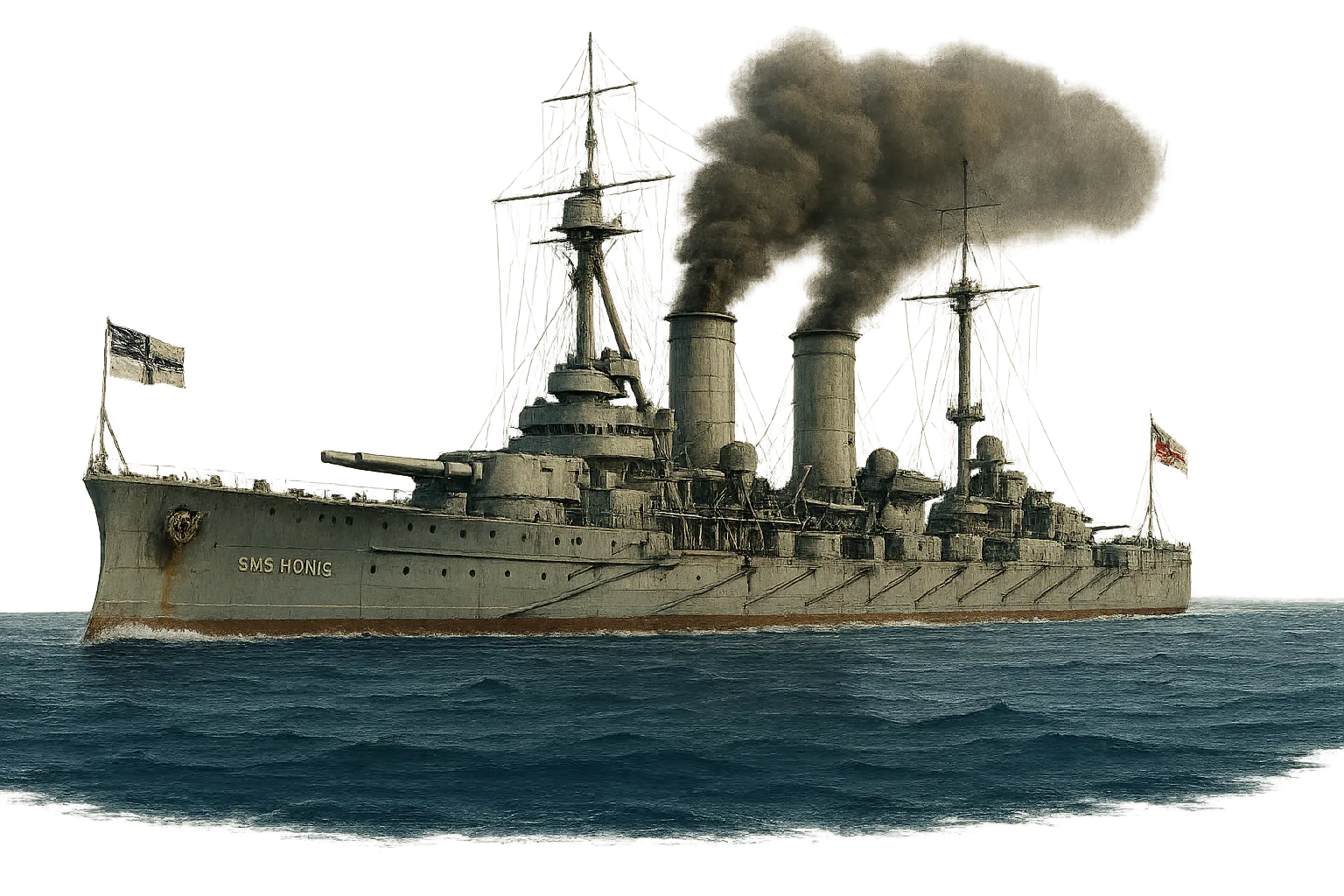 Линкор SMS König в Северном море